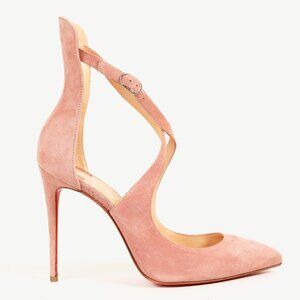 Christian Louboutin Marlena Rock 100 Ronsard Veau Velours Pumps